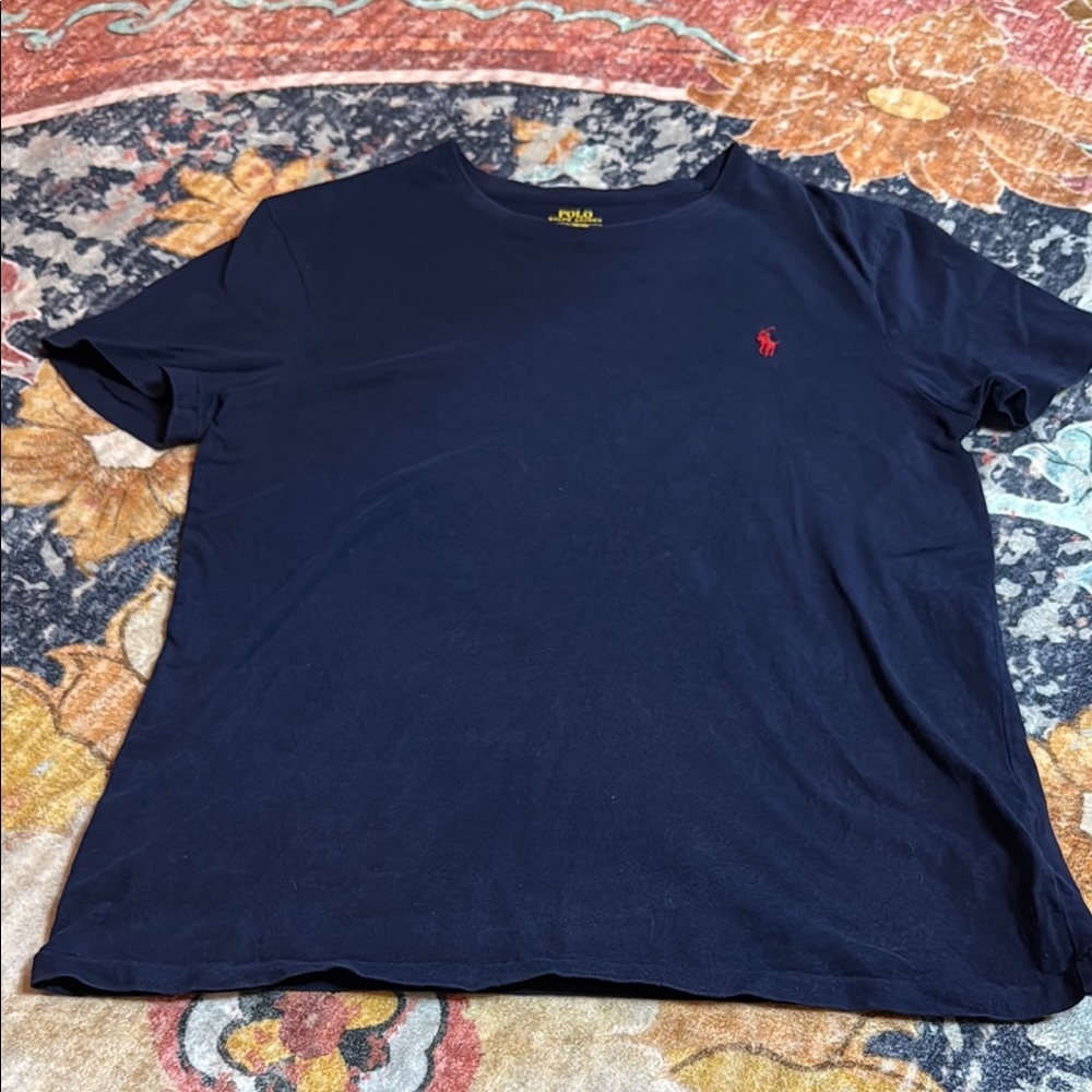 Polo by Ralph Lauren Blue and Red Short Sleeve Tees